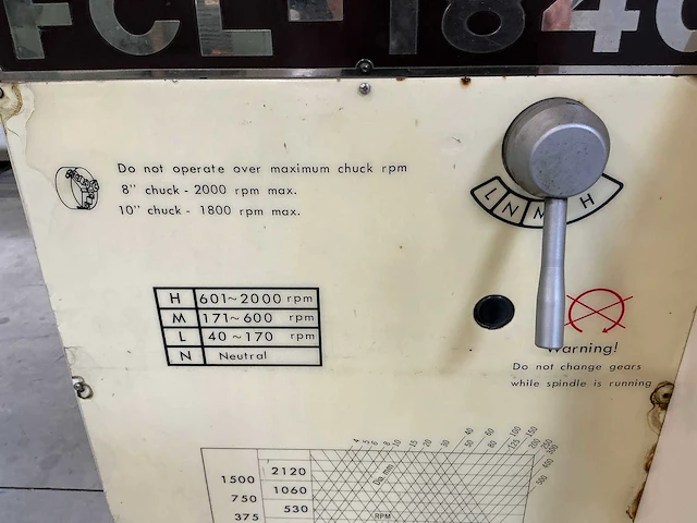 Chevalier fcl-1840 cnc draaibank - afbeelding 16 van  16