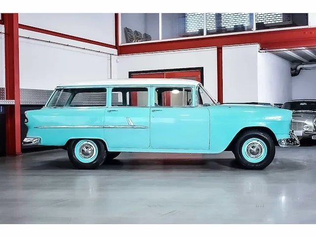 Chevrolet bel air 4 door wagon 235ci i6 (blue flame) - 1955 - afbeelding 2 van  98