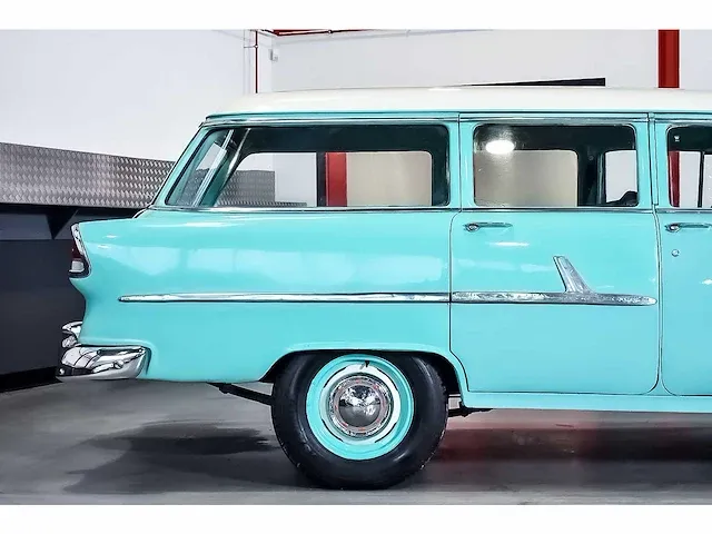 Chevrolet bel air 4 door wagon 235ci i6 (blue flame) - 1955 - afbeelding 3 van  98