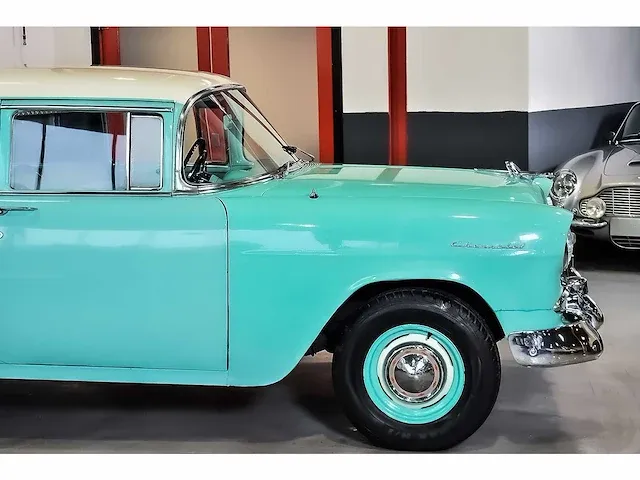 Chevrolet bel air 4 door wagon 235ci i6 (blue flame) - 1955 - afbeelding 5 van  98