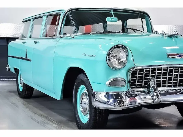 Chevrolet bel air 4 door wagon 235ci i6 (blue flame) - 1955 - afbeelding 9 van  98