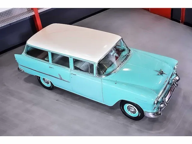 Chevrolet bel air 4 door wagon 235ci i6 (blue flame) - 1955 - afbeelding 22 van  98