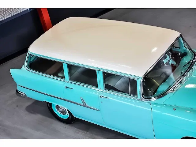 Chevrolet bel air 4 door wagon 235ci i6 (blue flame) - 1955 - afbeelding 25 van  98