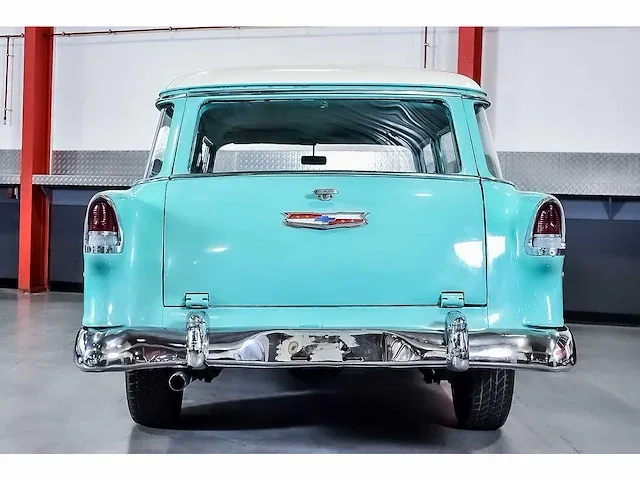 Chevrolet bel air 4 door wagon 235ci i6 (blue flame) - 1955 - afbeelding 28 van  98