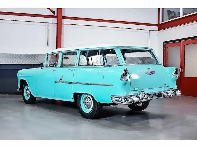 Chevrolet bel air 4 door wagon 235ci i6 (blue flame) - 1955 - afbeelding 32 van  98