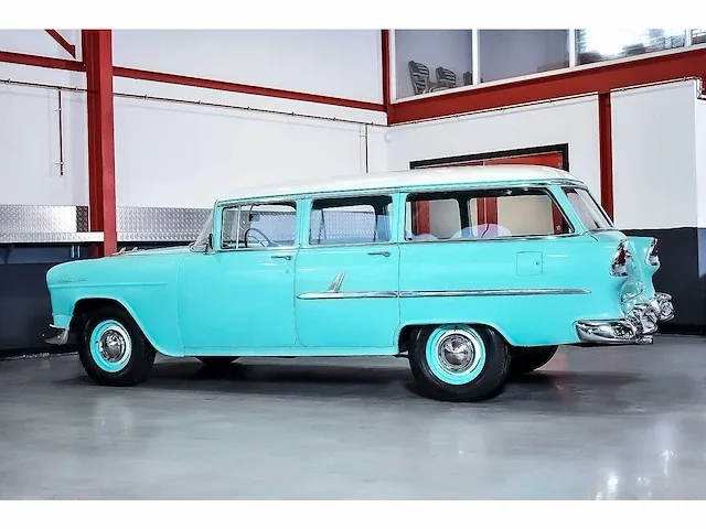 Chevrolet bel air 4 door wagon 235ci i6 (blue flame) - 1955 - afbeelding 33 van  98