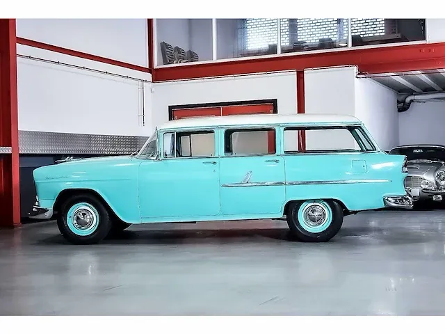 Chevrolet bel air 4 door wagon 235ci i6 (blue flame) - 1955 - afbeelding 35 van  98