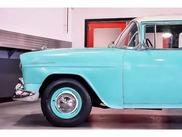 Chevrolet bel air 4 door wagon 235ci i6 (blue flame) - 1955 - afbeelding 36 van  98