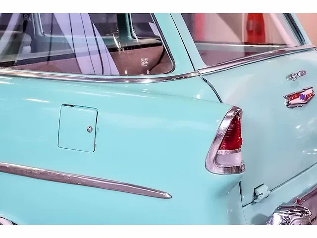 Chevrolet bel air 4 door wagon 235ci i6 (blue flame) - 1955 - afbeelding 40 van  98