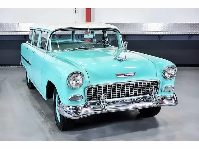 Chevrolet bel air 4 door wagon 235ci i6 (blue flame) - 1955 - afbeelding 34 van  98