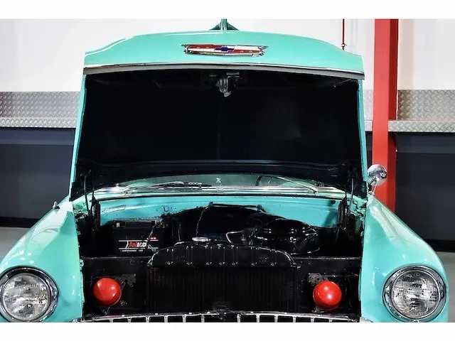 Chevrolet bel air 4 door wagon 235ci i6 (blue flame) - 1955 - afbeelding 82 van  98