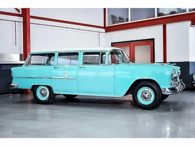 Chevrolet bel air 4 door wagon 235ci i6 (blue flame) - 1955 - afbeelding 78 van  98