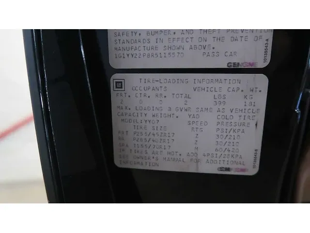 Chevrolet corvette coupe - 1994 - afbeelding 91 van  97