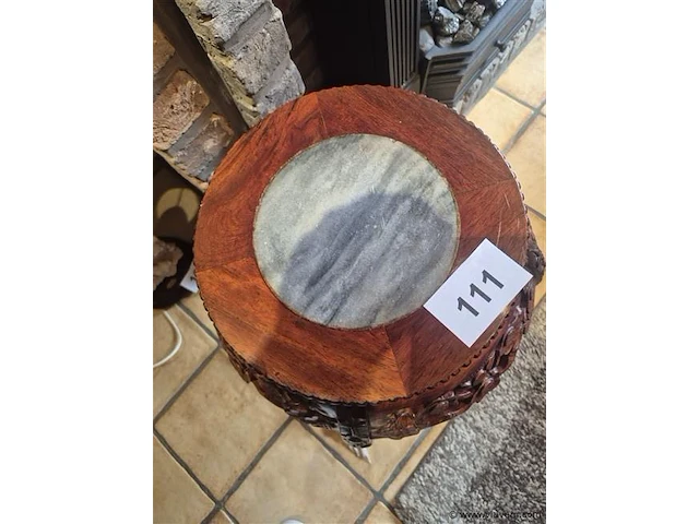 Chinees bijzettafeltje ø 27cm h 47cm - afbeelding 2 van  3