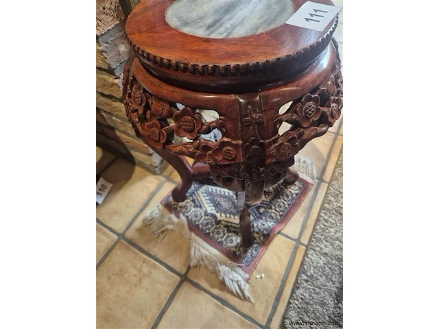 Chinees bijzettafeltje ø 27cm h 47cm - afbeelding 3 van  3