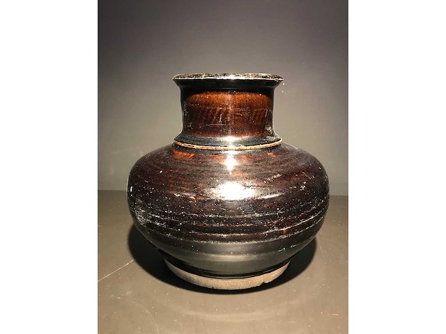 Chinese black glaze pot - afbeelding 6 van  8