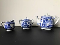 Chinese blue and white miniature - crockery (5x) - afbeelding 3 van  7