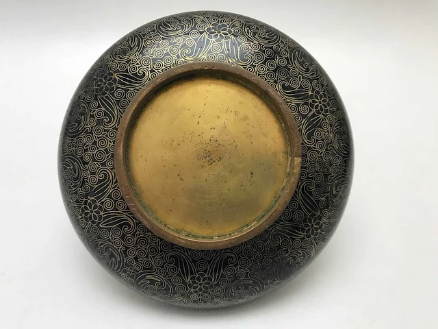 Chinese cloissoné detailed bowl - afbeelding 2 van  22