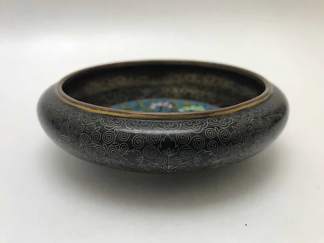 Chinese cloissoné detailed bowl - afbeelding 4 van  22