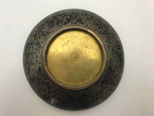 Chinese cloissoné detailed bowl - afbeelding 8 van  22