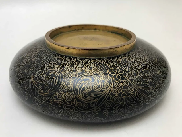 Chinese cloissoné detailed bowl - afbeelding 9 van  22