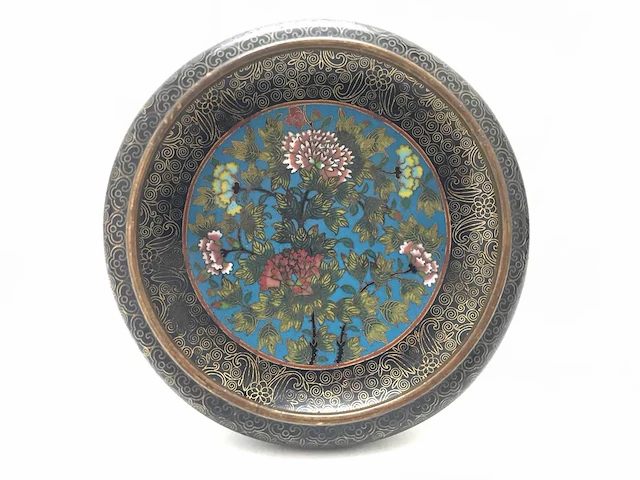 Chinese cloissoné detailed bowl - afbeelding 1 van  22