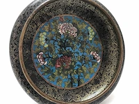 Chinese cloissoné detailed bowl - afbeelding 16 van  22