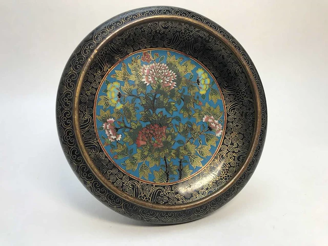 Chinese cloissoné detailed bowl - afbeelding 21 van  22