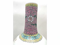 Chinese famille rose bottle vase ‘eight immortals’ - porcelain - china - 20th century - afbeelding 5 van  32