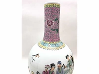Chinese famille rose bottle vase ‘eight immortals’ - porcelain - china - 20th century - afbeelding 30 van  32