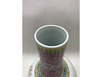 Chinese famille rose bottle vase ‘eight immortals’ - porcelain - china - afbeelding 11 van  38