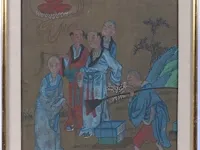 Chinese gouache op zijde, 19e eeuw