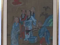 Chinese gouache op zijde, 19e eeuw