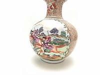 Chinese guangzhou export porcelain vase with hunting scene - european market - (early 20th century) - afbeelding 2 van  34