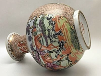 Chinese guangzhou export porcelain vase with hunting scene - european market - (early 20th century) - afbeelding 6 van  34