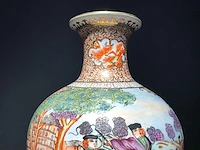 Chinese guangzhou export porcelain vase with hunting scene - european market - (early 20th century) - afbeelding 17 van  34