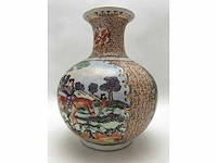 Chinese guangzhou export porcelain vase with hunting scene - european market - (early 20th century) - afbeelding 29 van  34