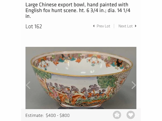 Chinese guangzhou export porcelain vase with hunting scene - european market - (early 20th century) - afbeelding 31 van  34