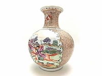 Chinese guangzhou export porcelain vase with hunting scene - european market - (early 20th century) - afbeelding 33 van  34