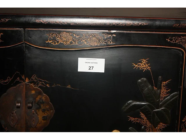 Chinese kast met 4 deuren afm. 140x96x55 cm - afbeelding 2 van  5