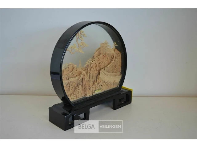 Chinese muur in kader 3d h=23cm - afbeelding 3 van  4