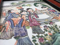 Chinese porcelain tile in beautiful frame. - afbeelding 2 van  14