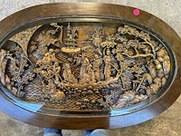 Chinese theetafel met 6 stoeltjes - afbeelding 1 van  7