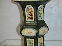 Chinese tuinzuil vogels en bloemen 50x31cm - afbeelding 1 van  3