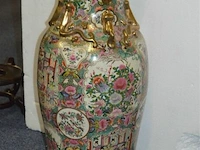Chinese vaas bloemenmotief 78x34cm - afbeelding 1 van  6