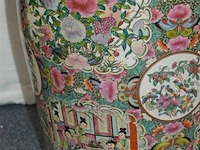 Chinese vaas bloemenmotief 78x34cm - afbeelding 5 van  6