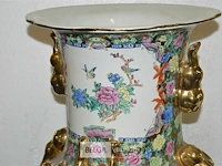 Chinese vaas h=90cm ø43cm met houten voet - afbeelding 3 van  8