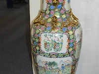 Chinese vaas h=90cm ø43cm met houten voet - afbeelding 6 van  8