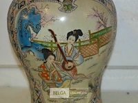 Chinese vaas satsuma ( 2 muziekkanten) - afbeelding 3 van  4