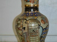 Chinese vaas satsuma h=±45cm ø±22cm